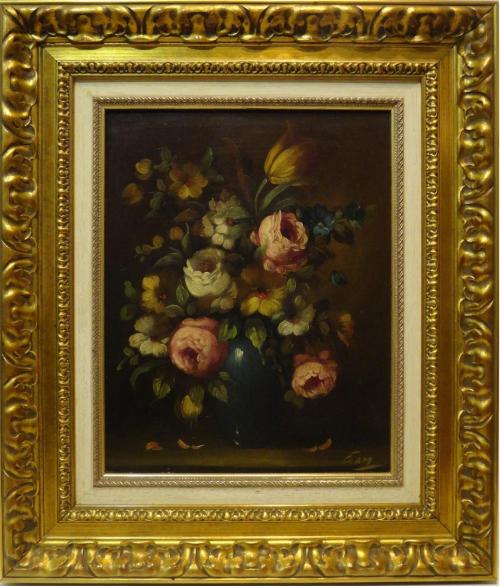 MANUEL GAMERO. Bodegón flores. Ref. 137165
