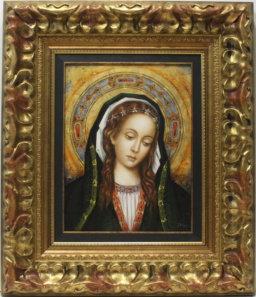 JUAN MANUEL AYALA - Virgen gótica románica. Ref. 144787